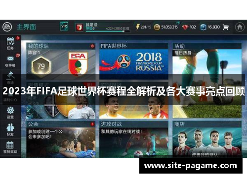 2023年FIFA足球世界杯赛程全解析及各大赛事亮点回顾