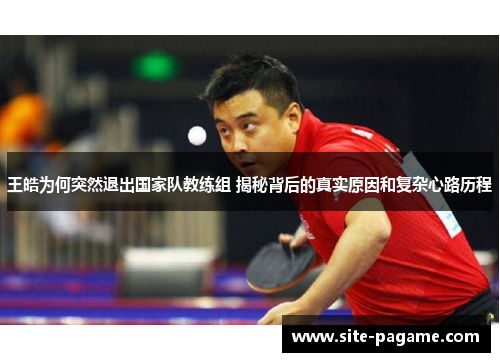 王皓为何突然退出国家队教练组 揭秘背后的真实原因和复杂心路历程